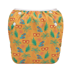 ALVABABY One Size Positioning  Printed Swim Diaper -(SWD-BS100A)