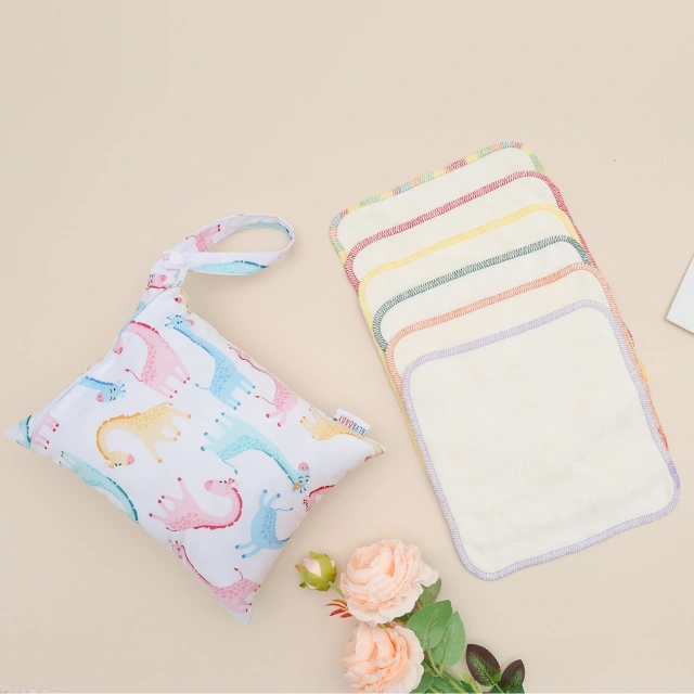 6PCS Baby Wipe Bamboo Wipes Bamboo Saliva Towel