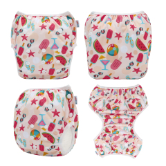 ALVABABY One Size Printed Swim Diaper -(SW-BS103A)