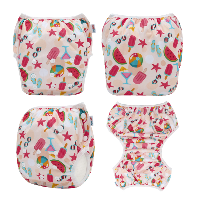 ALVABABY One Size Printed Swim Diaper -(SW-BS103A)