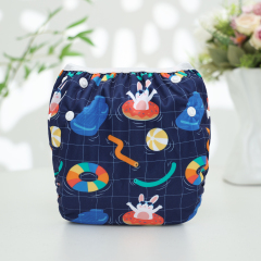 ALVABABY One Size Positioning  Printed Swim Diaper -(SWD-BS107A)
