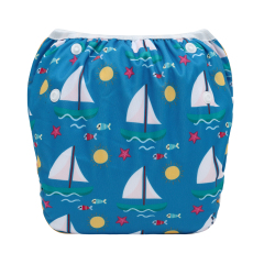 ALVABABY One Size Positioning  Printed Swim Diaper -(SWD-BS106A)