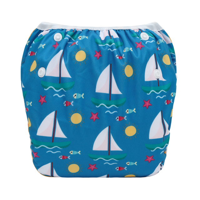 ALVABABY One Size Positioning  Printed Swim Diaper -(SWD-BS106A)