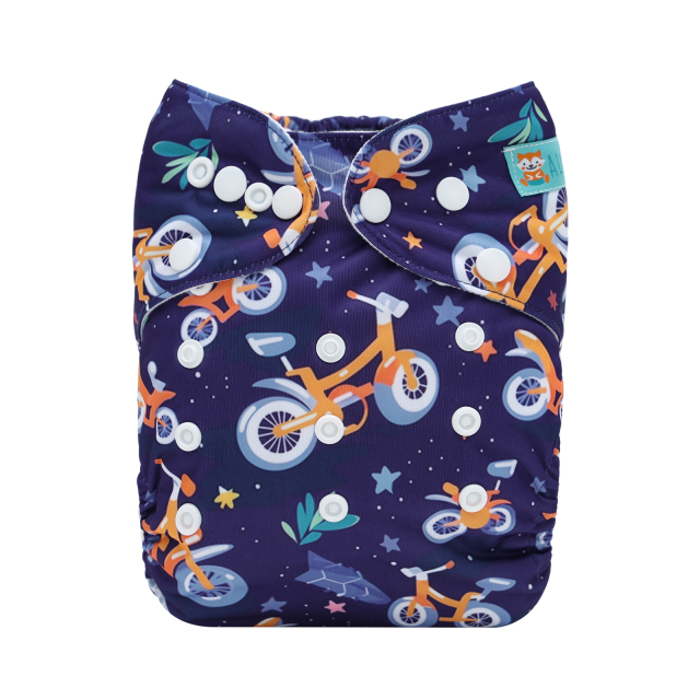 ALVABABY One Size Print Pocket Cloth Diaper-(H462A)