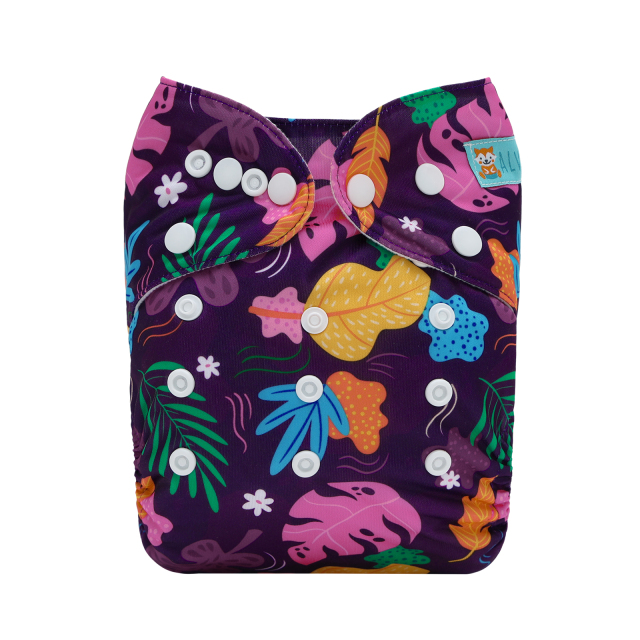 ALVABABY One Size Print Pocket Cloth Diaper-(H457A)
