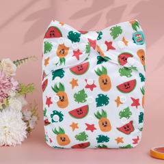 ALVABABY One Size Print Pocket Cloth Diaper-(H458A)