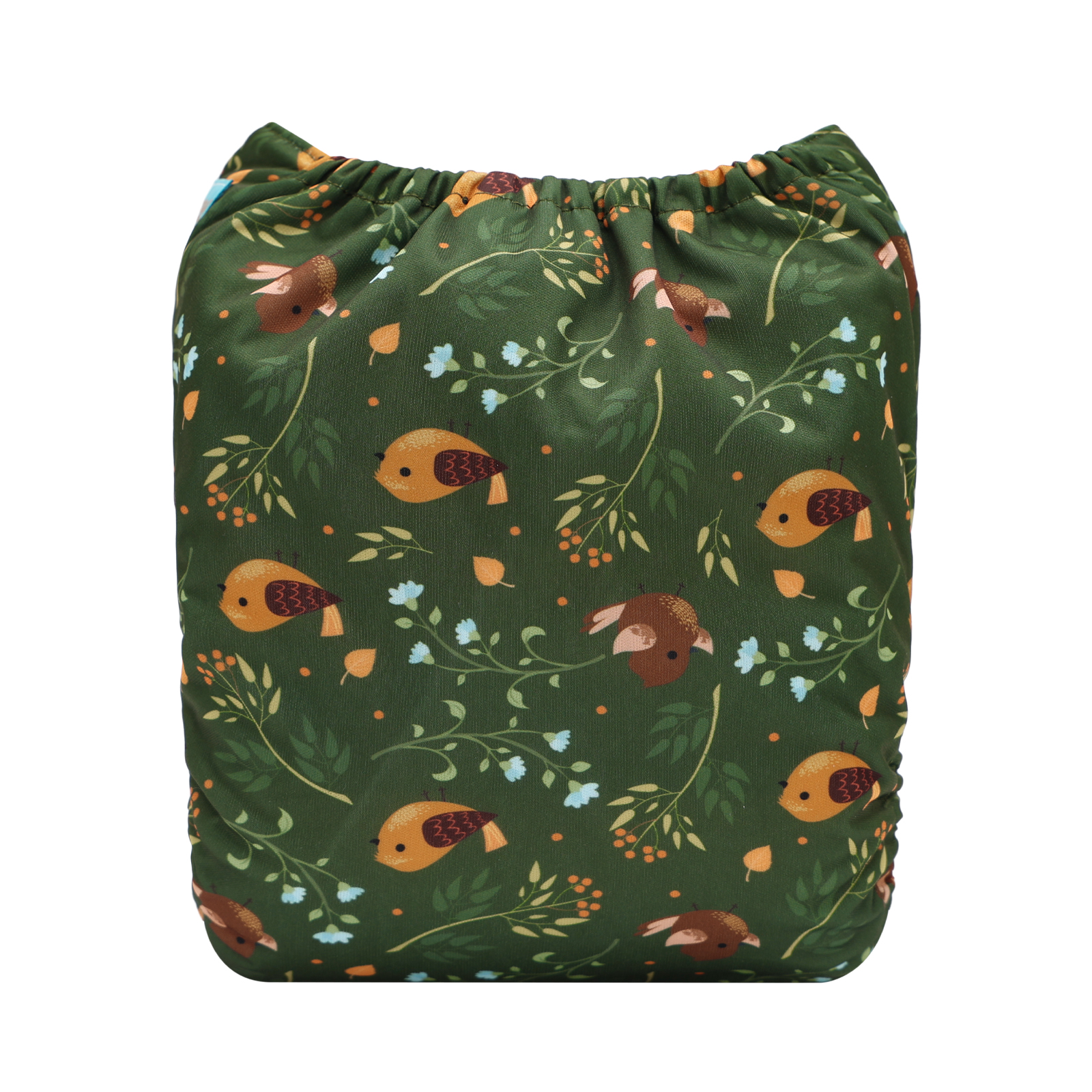 ALVABABY Print Cloth Diaper - One Size Adjustable Washable & Reusable Diaper for Babies and Toddlers (Birds, H460A)