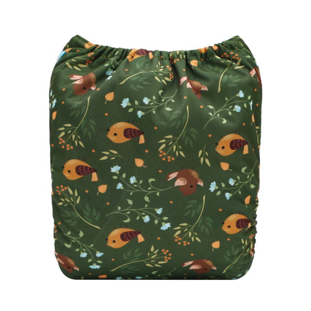 ALVABABY One Size Print Pocket Cloth Diaper-(H460A)