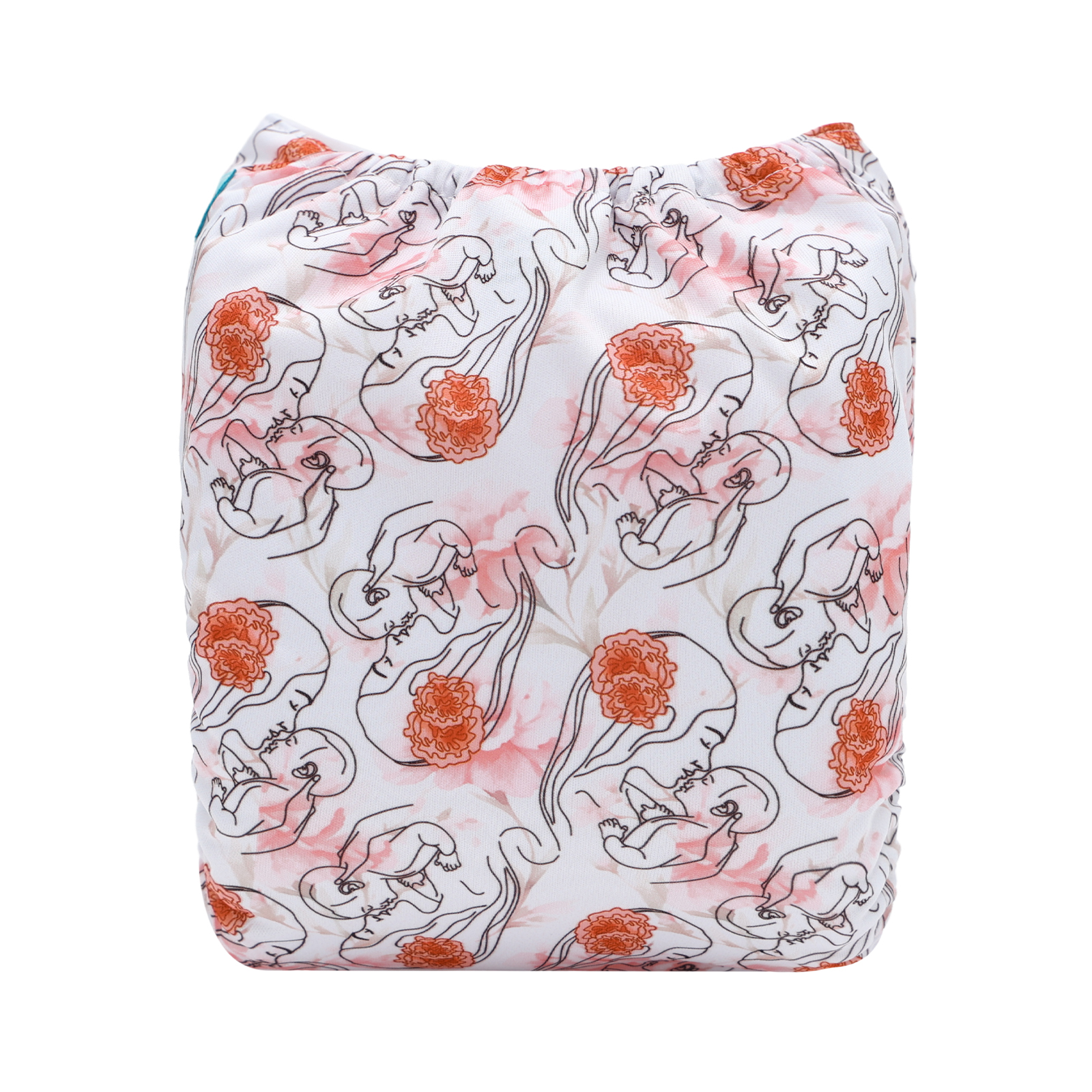 ALVABABY Print Cloth Diaper - One Size Adjustable Washable & Reusable Diaper for Babies and Toddlers (Mom's Love, H461A)