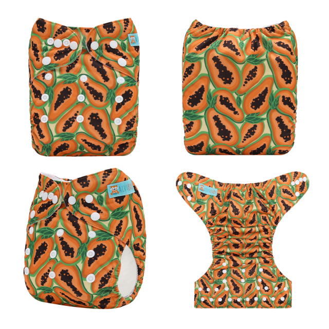 ALVABABY One Size Print Pocket Cloth Diaper-(H459A)