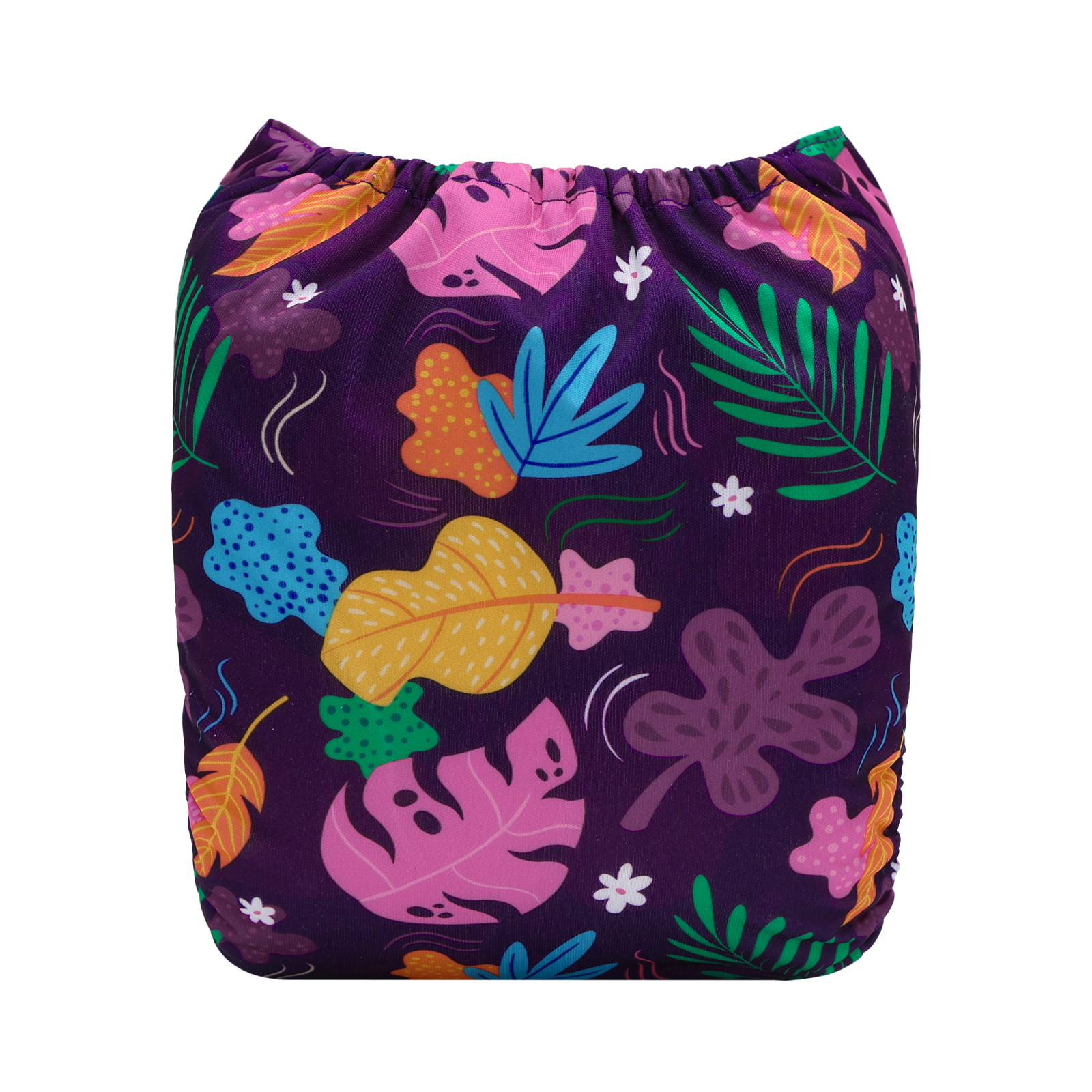 ALVABABY Print Cloth Diaper - One Size Adjustable Washable & Reusable Diaper for Babies and Toddlers (Leaf, H457A)