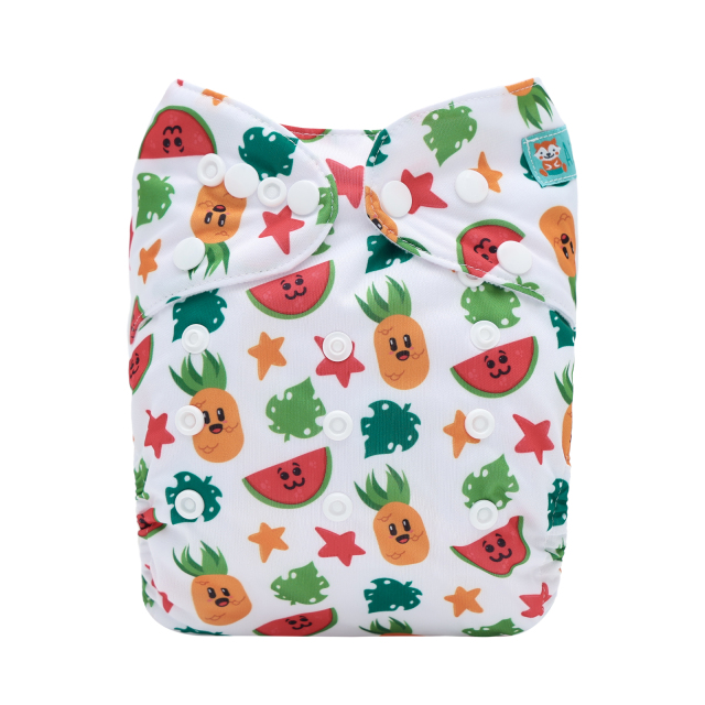 ALVABABY One Size Print Pocket Cloth Diaper-(H458A)