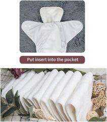 ALVABABY Printed Cloth Diaper - One Size Adjustable Washable & Reusable Diaper with Pocket for Babies (H433A Flowers)