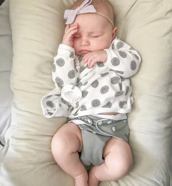 ALVABABY Newborn Pocket Cloth Diaper-Grey(SB29A)