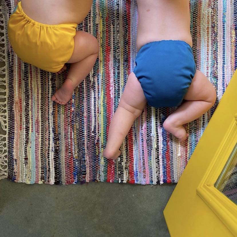 Reusable Cloth Diaper Cover with Snap Closure Cloth Diaper Shell for Prefold Flat or Fitted Diaper Inserts- Yellow (DC-B01)