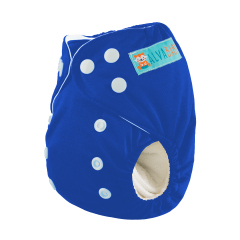 ALVABABY Newborn Cloth Diaper - Adjustable,Washable,Reusable Cloth Diaper with Pocket for Baby under 12lbs Navy blue (SB25A)