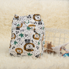 ALVABABY Printed Cloth Diaper - One Size Adjustable Washable & Reusable Diaper with Pocket for Babies (H358A Lions)