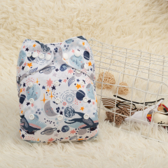 ALVABABY Printed Cloth Diaper - One Size Adjustable Washable & Reusable Diaper with Pocket for Babies (H359A)
