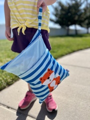 (All patterns)ALVABABY Positioning Printed Wet Dry Bag with Two Zippered Pockets