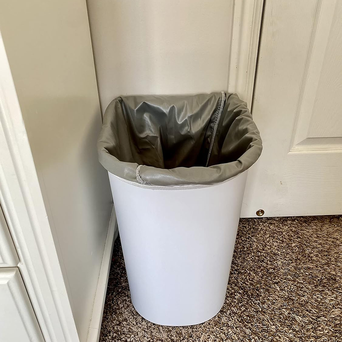 ALVABABY Large Reusable Diaper Pail Liner for Cloth Diaper Rubbish Bag Laundry (PL-B09A White)