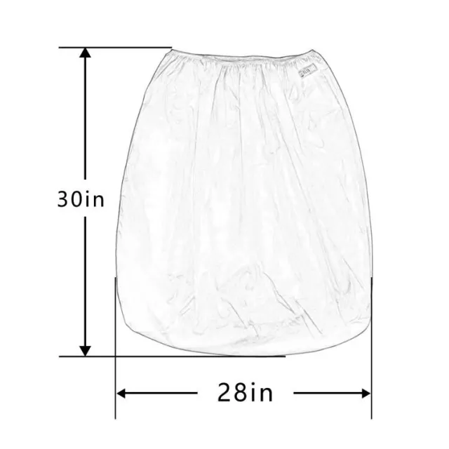 ALVABABY Reusable Pail Liner for Cloth Diaper,Rubbish Bag,Laundry -Black Color(PL-B26A)