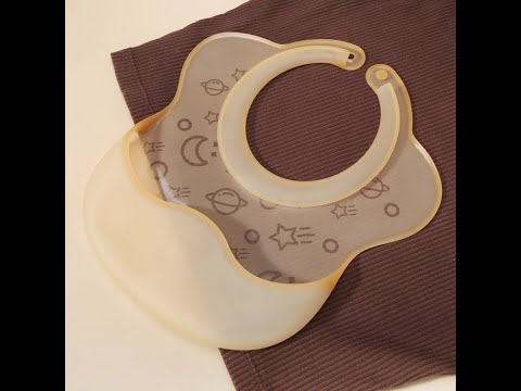 2-Pack Food-Grade Silicone Baby Bibs Lightweight Design Eases Pressure Bruising for Infants & Toddlers (SI0304A)