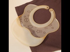 2-Pack Food-Grade Silicone Baby Bibs Lightweight Design Eases Pressure Bruising for Infants & Toddlers (SI0304A)