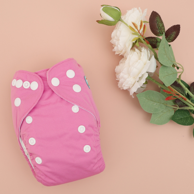 ALVABABY Newborn Cloth Diaper - Adjustable,Washable,Reusable Cloth Diaper with Pocket for Baby under 12lbs Pink (SB08A)