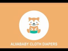 ALVABABY Printed Cloth Diaper - One Size Adjustable Washable & Reusable Diaper with Pocket for Babies (H414A Donut)