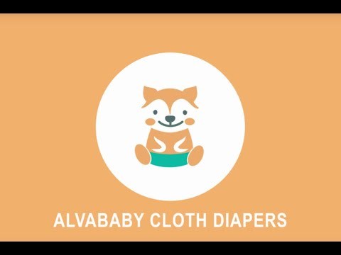 ALVABABY Printed Cloth Diaper - One Size Adjustable Washable & Reusable Diaper with Pocket for Babies (H414A Donut)