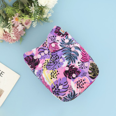 All In One Diaper with Pocket Sewn-in one 4-layer Bamboo blend insert-Flowers(AO-EW35A)