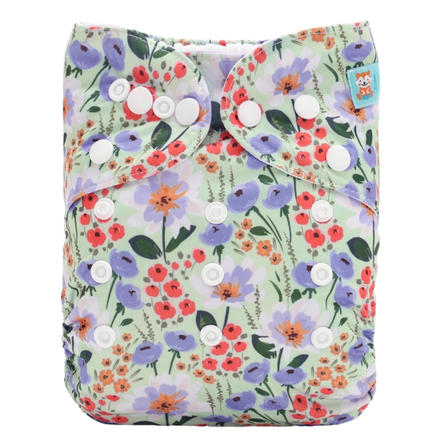 ALVABABY AWJ Lining Cloth Diaper with Tummy Panel for Babies  (WJT-ED24A)