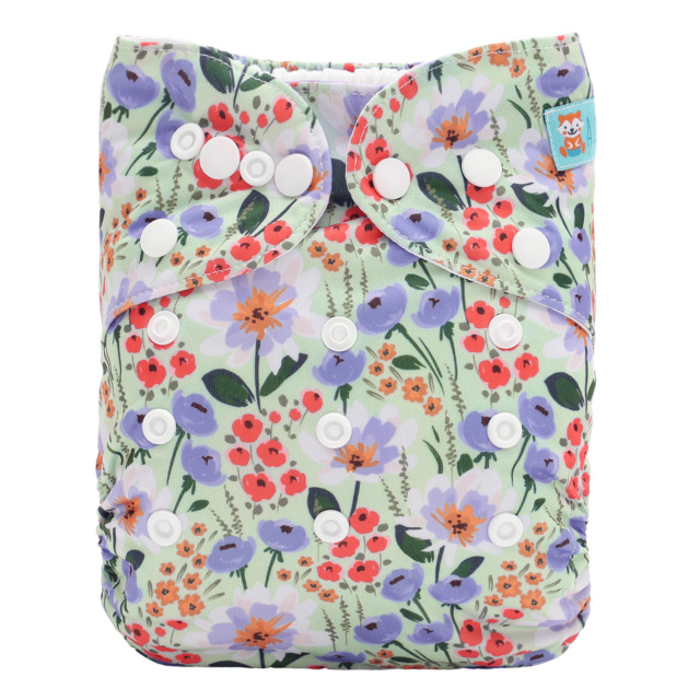 ALVABABY AWJ Lining Cloth Diaper with Tummy Panel for Babies  (WJT-ED24A)