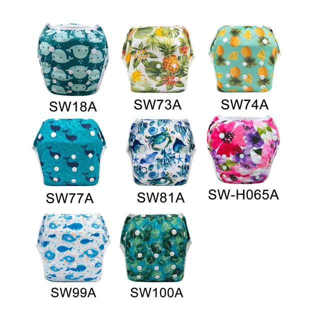 (Multi-Packs) One Size Printed Swim Diaper