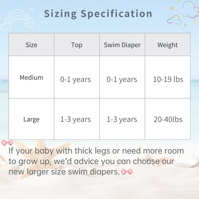 ALVABABY Reusable Swim Diaper - Adjustable One Size Swimwear for Infants & Toddlers (Sharks, SWD-BS101A)