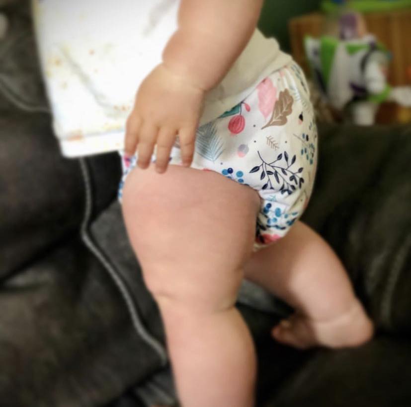 ALVABABY Print Cloth Diaper - One Size Adjustable Washable & Reusable Diaper for Babies and Toddlers (Flowers, H050A)