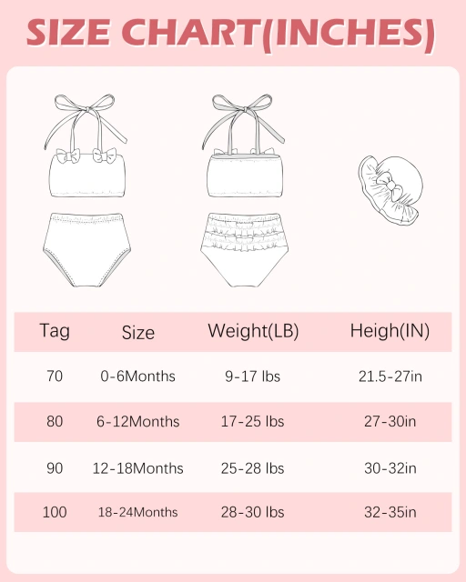 ALVABABY Toddler Baby Girls Swimsuit with Hat – Sleeveless Reusable Bathing Suit Bikini for Summer Beach & Pool