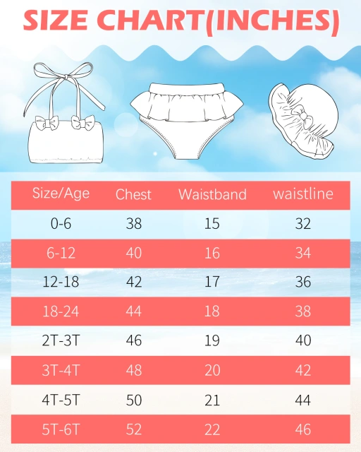 ALVABABY Toddler Baby Girls Swimsuit with Hat – Sleeveless Reusable Bathing Suit Bikini for Summer Beach & Pool