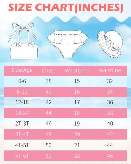 ALVABABY Toddler Baby Girls Swimsuit with Hat – Sleeveless Reusable Bathing Suit Bikini for Summer Beach & Pool