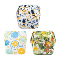 3-Pack Reusable Swim Diapers - One Size Adjustable Swimwears for Infants & Toddlers