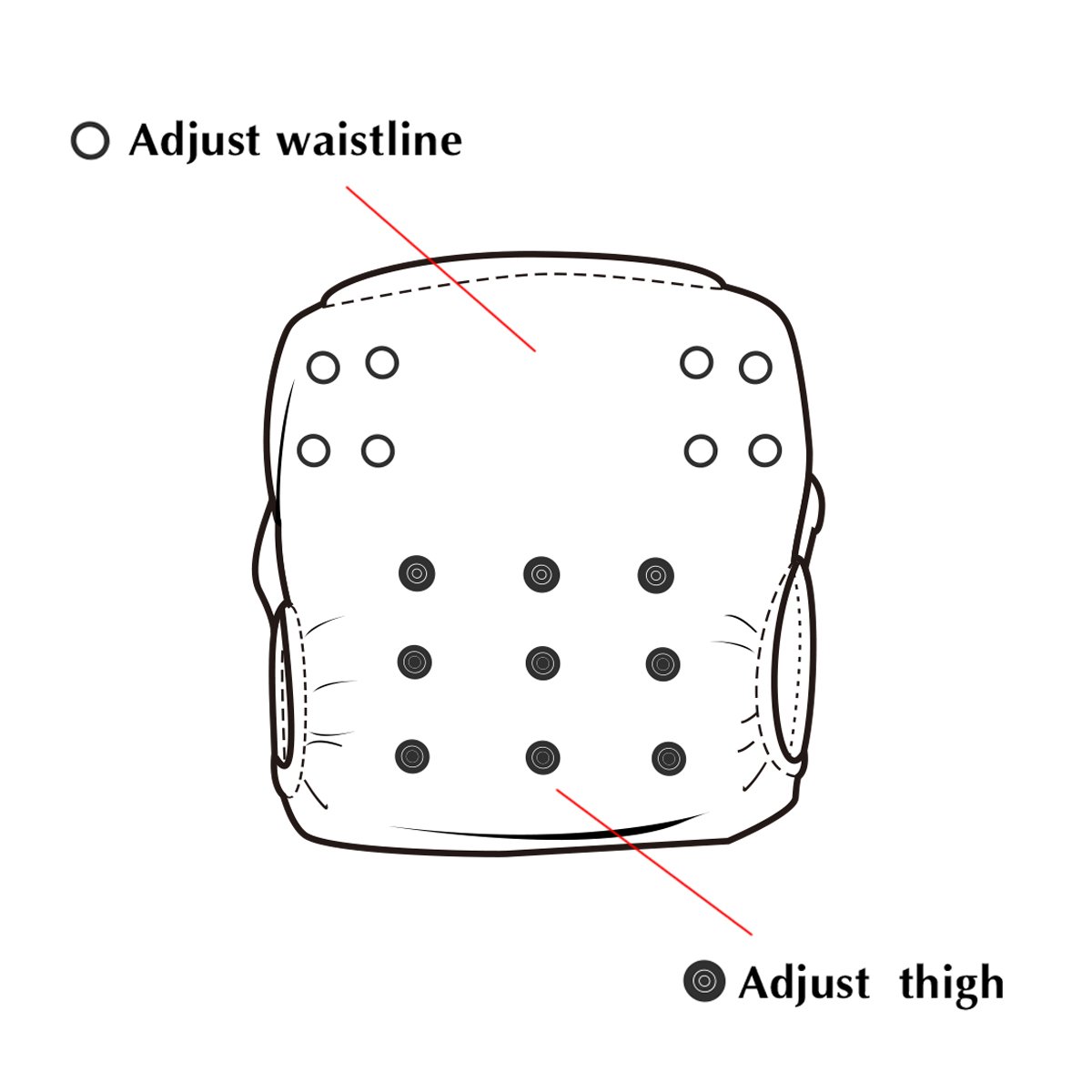 ALVABABY Reusable Swim Diaper - Adjustable Large Size Swimwear for Infants & Toddlers (Bees, ZSW-BS92A)