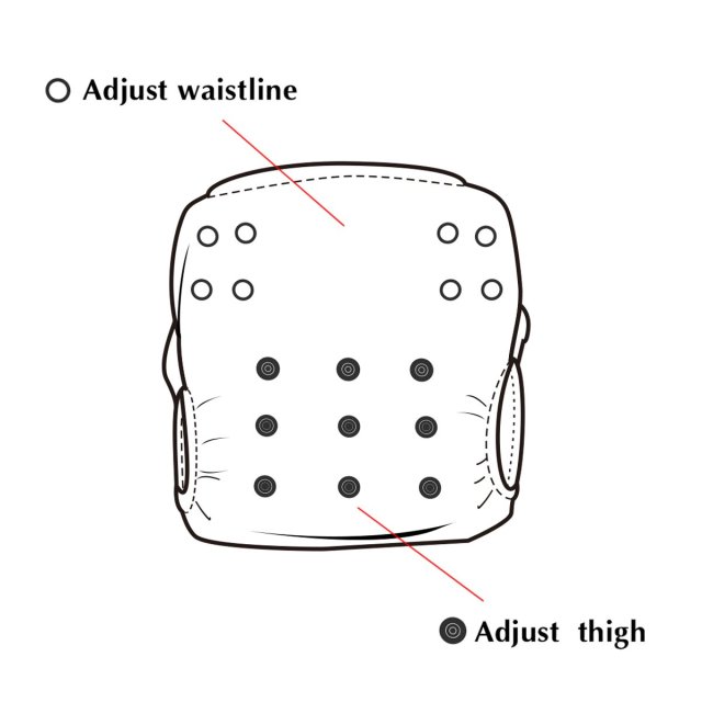 ALVABABY Reusable Swim Diaper - Adjustable One Size Swimwear for Infants & Toddlers (Bees, ZSW-BS92A)