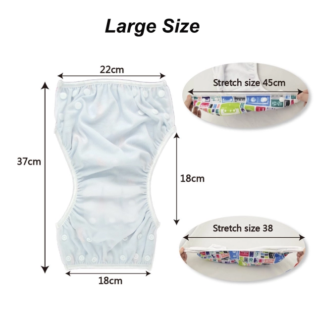 ALVABABY Reusable Swim Diaper - Adjustable Large Size Swimwear for Infants & Toddlers ( Fruits, ZSW-BS05A)
