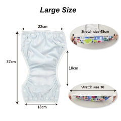 ALVABABY Reusable Swim Diaper - Adjustable Large Size Swimwear for Infants & Toddlers (Coconut tree, ZSWD-BS10A)