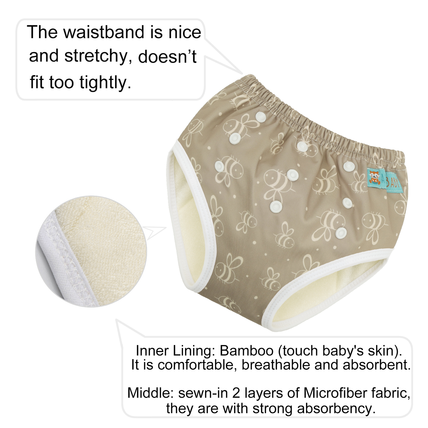 ALVABABY Printed Toddler Training Pant Training Underwear for Potty Training (X-EW16A)