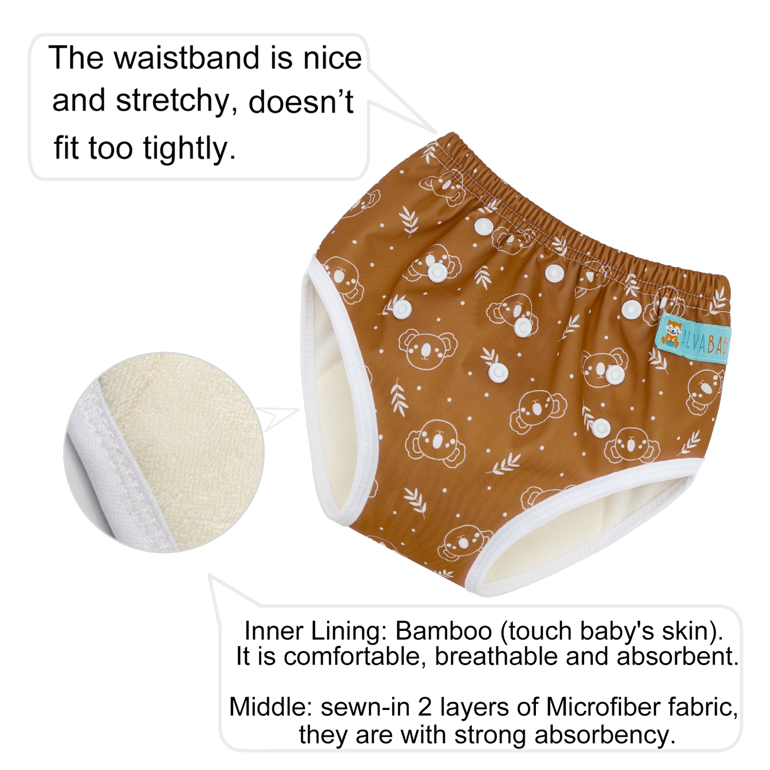 ALVABABY Printed Toddler Training Pant Training Underwear for Potty Training (X-EW17A)