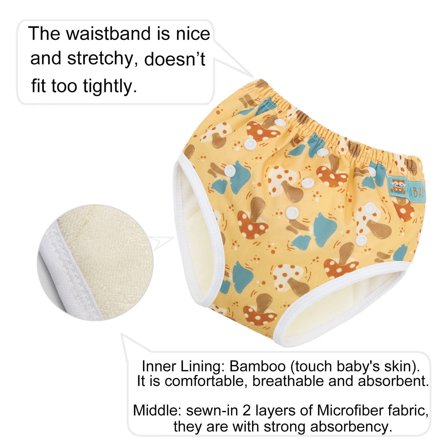 ALVABABY Printed Toddler Training Pant Training Underwear for Potty Training (X-EW26A)