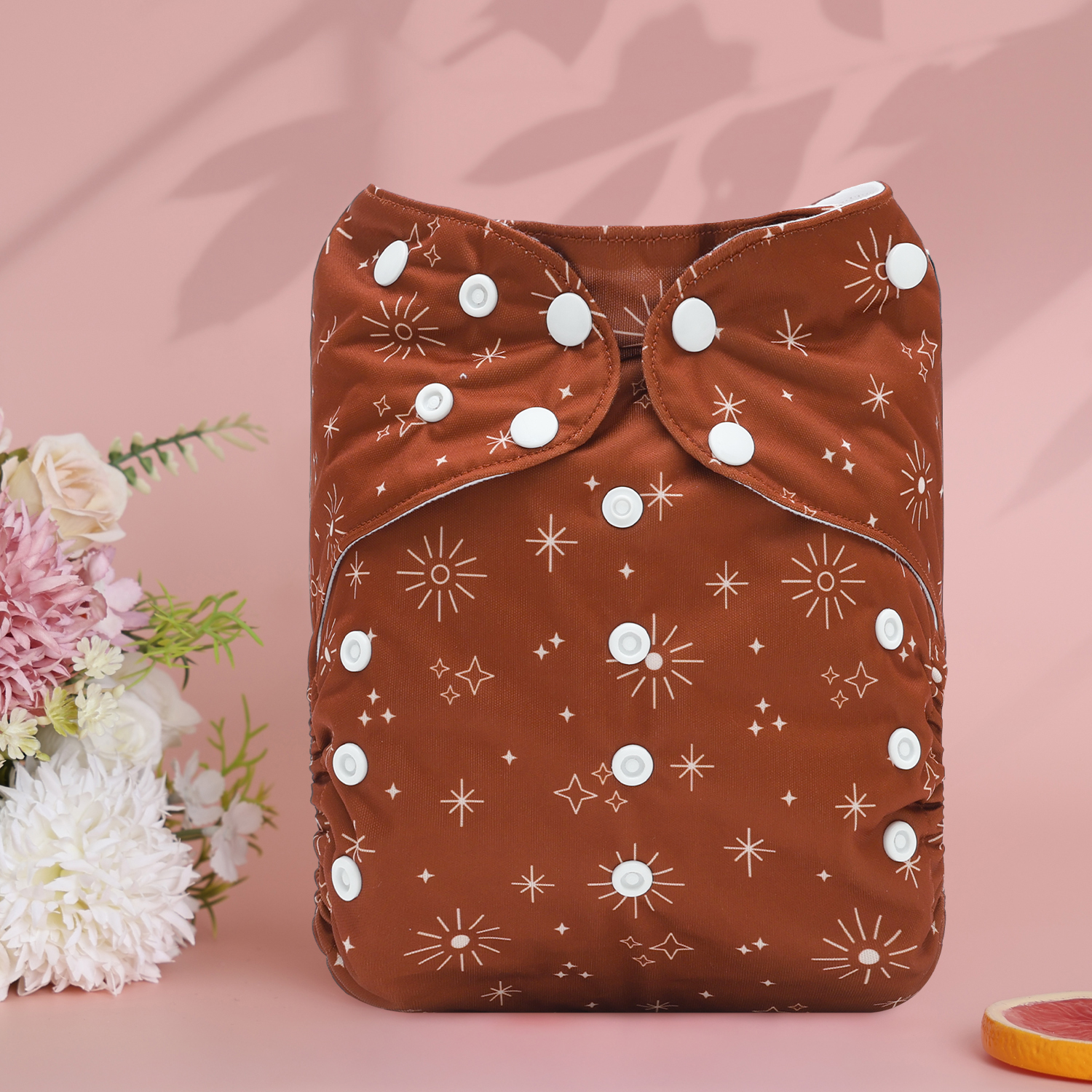 ALVABABY Big Size Cloth Diaper | Adjustable & Leakproof (Sun, Z-EW11A)