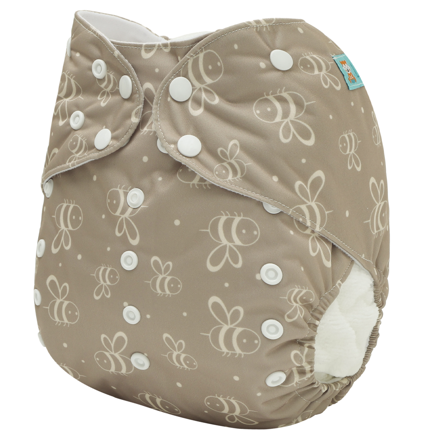 ALVABABY Big Size Cloth Diaper | Adjustable & Leakproof  (Bee, Z-EW16A)