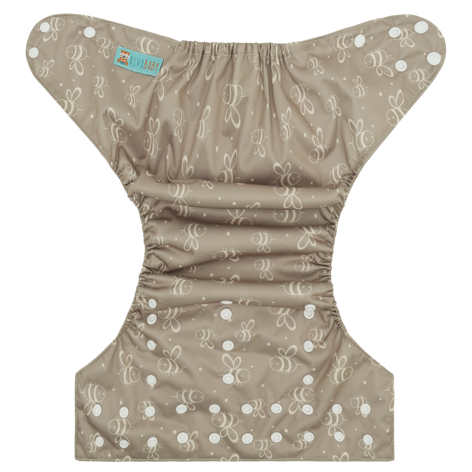 ALVABABY Big Size Cloth Diaper | Adjustable & Leakproof  (Bee, Z-EW16A)